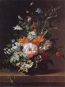 Rachel Ruysch Flowers in a Vase oil painting on canvas